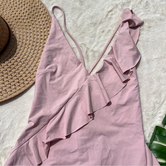 Marysia Palisades Ruffle Pink Maillot One Piece Swimsuit - Picture 5 of 12